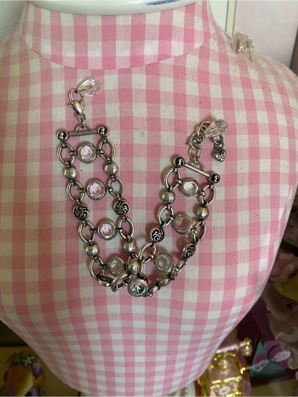 Brighton Silver-Tone Necklace with Crystals